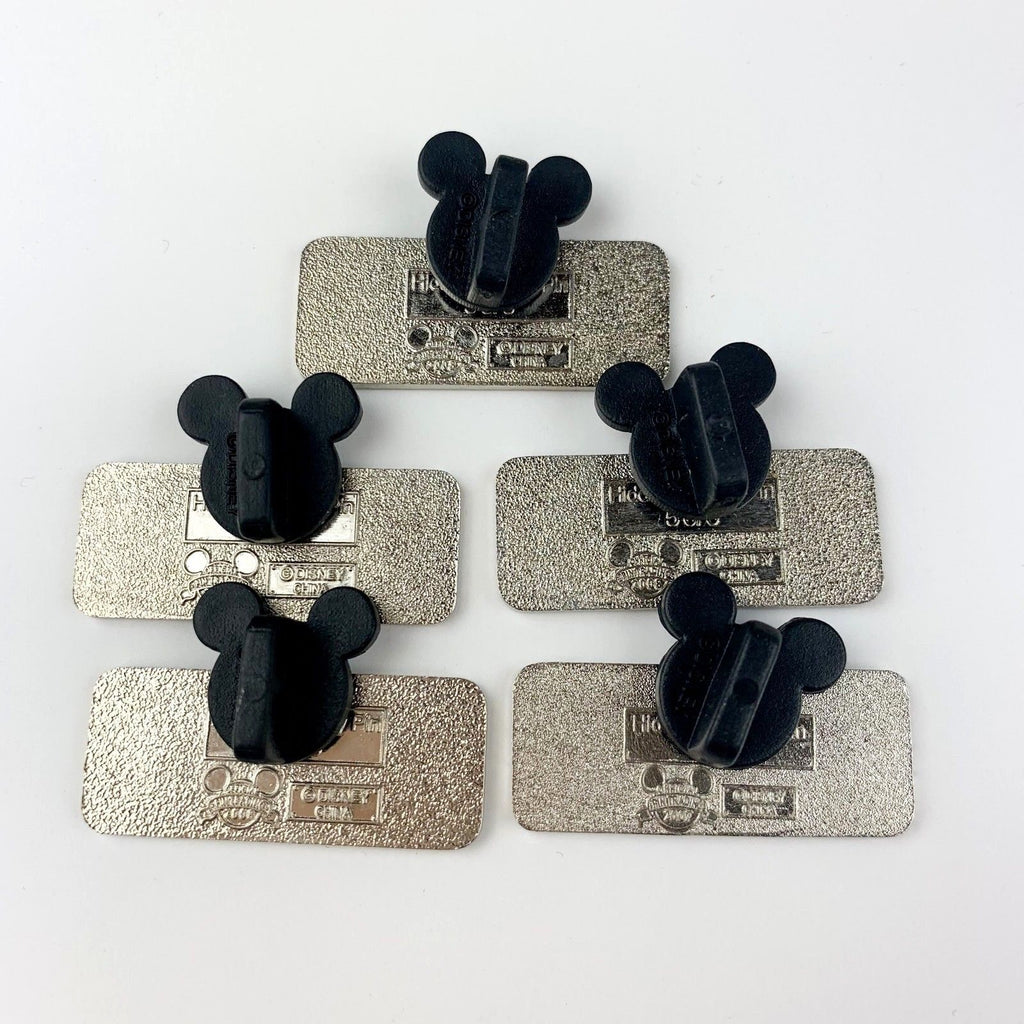 Disney Hidden Mickey Princess Rear View Mirror Series 5 Pin Set