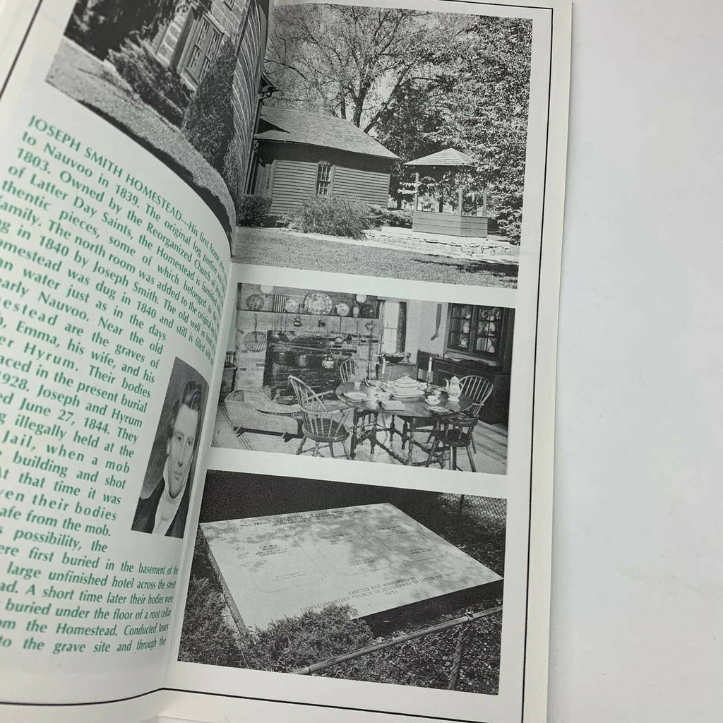 Historic Nauvoo Illinois IL Souvenir Phamplet Fold Out