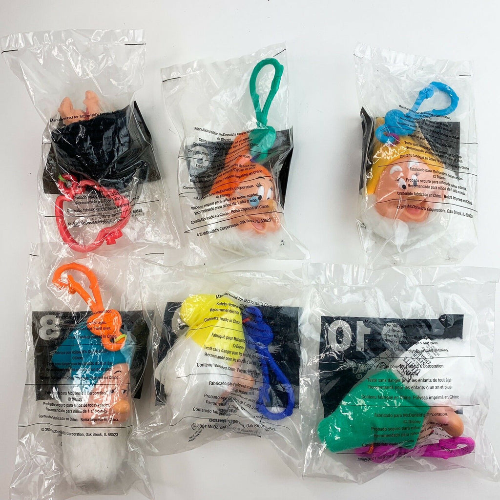 2001 McDonalds Snow White and the Seven Dwarfs Happy Meal Toys Lot