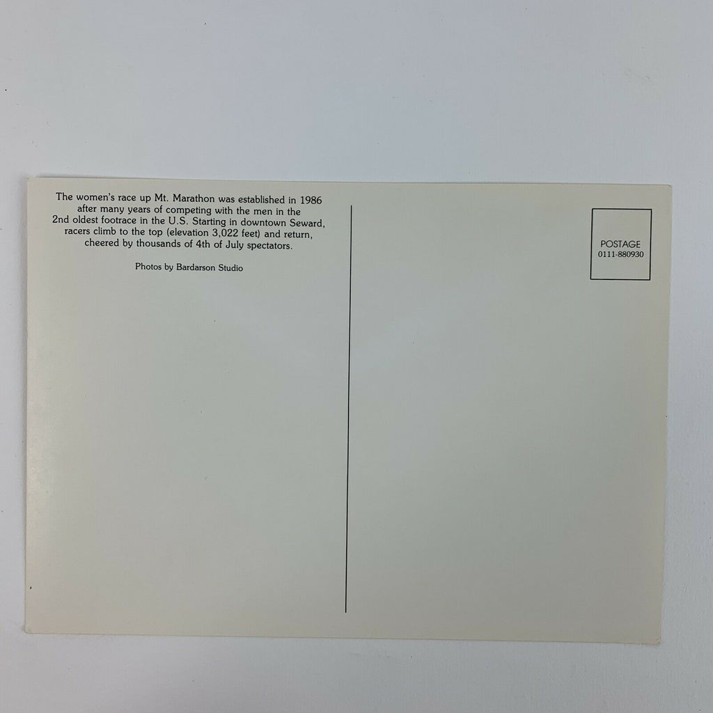 Seaward Alaska Mt. Marathon Downtown The Women's Race Up Postcard