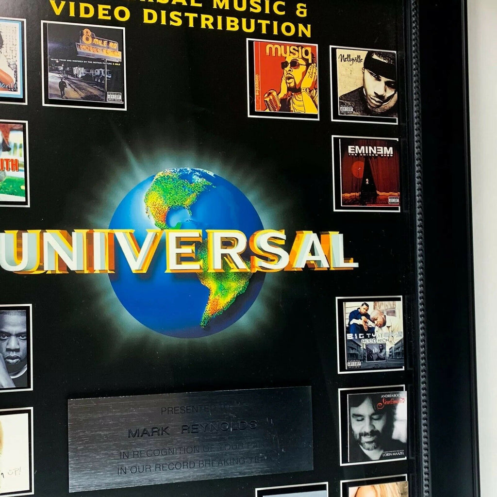 Universal Records Music Video Distribution Mutiple Artist RIAA Award
