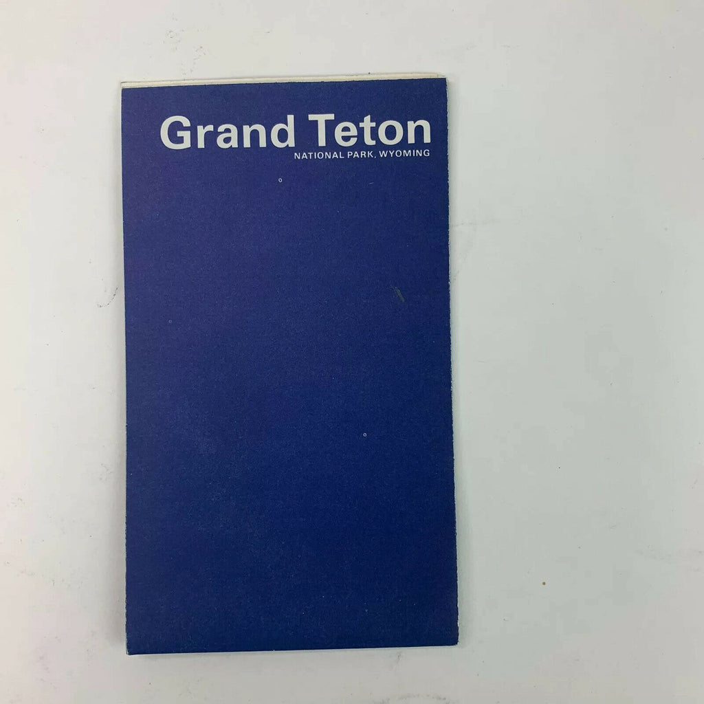Vintage Grand Teton National Park Map and Guide Brochure 1967