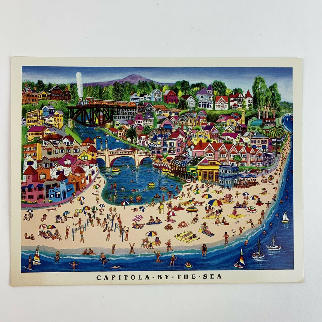 Capitola Village Beach California By The Sea Postcard