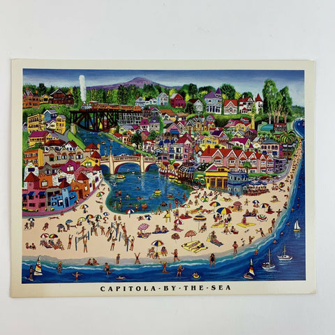 Capitola Village Beach California By The Sea Postcard