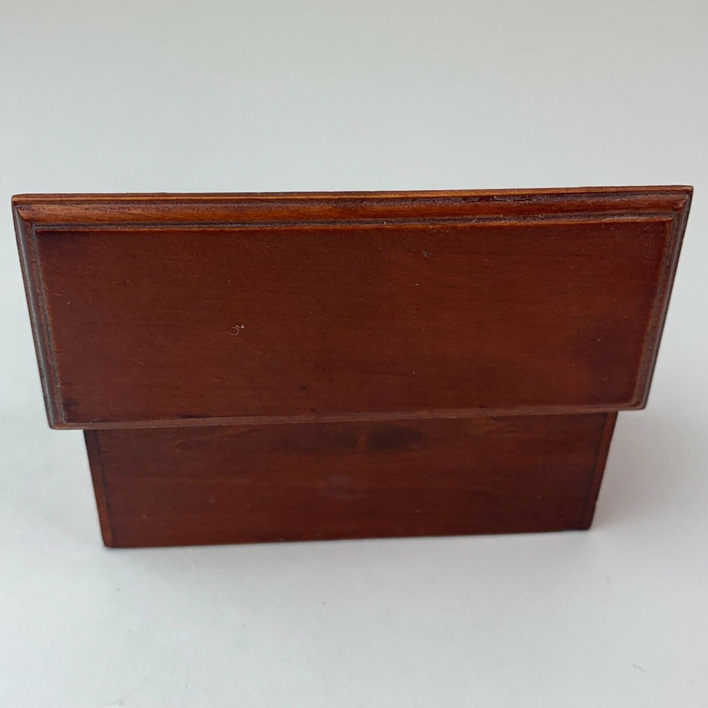 Miniature Doll House Wood Furniture Blanket Chest Trunk