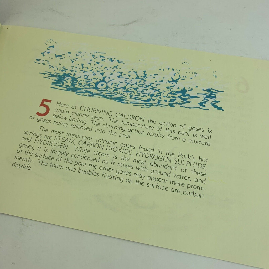 Mud Volcano Trail Yellowstone National Park Booklet