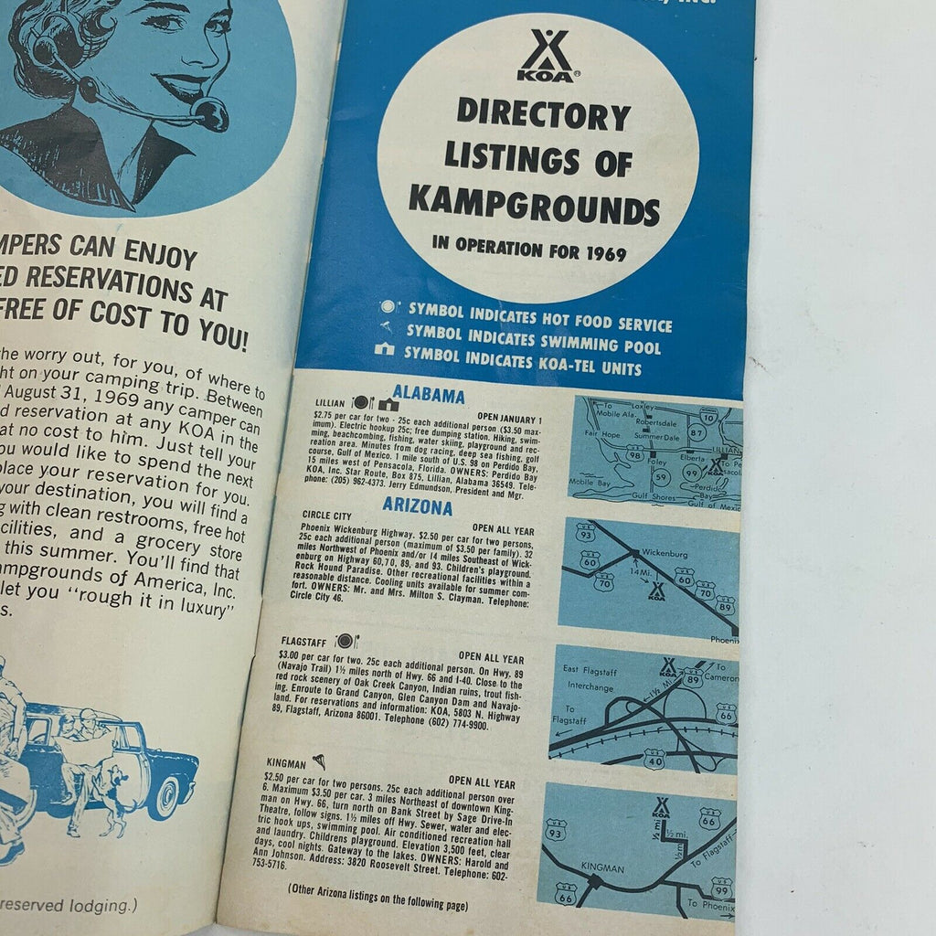 KOA Kampground DIrectory 1969 Winter Edition