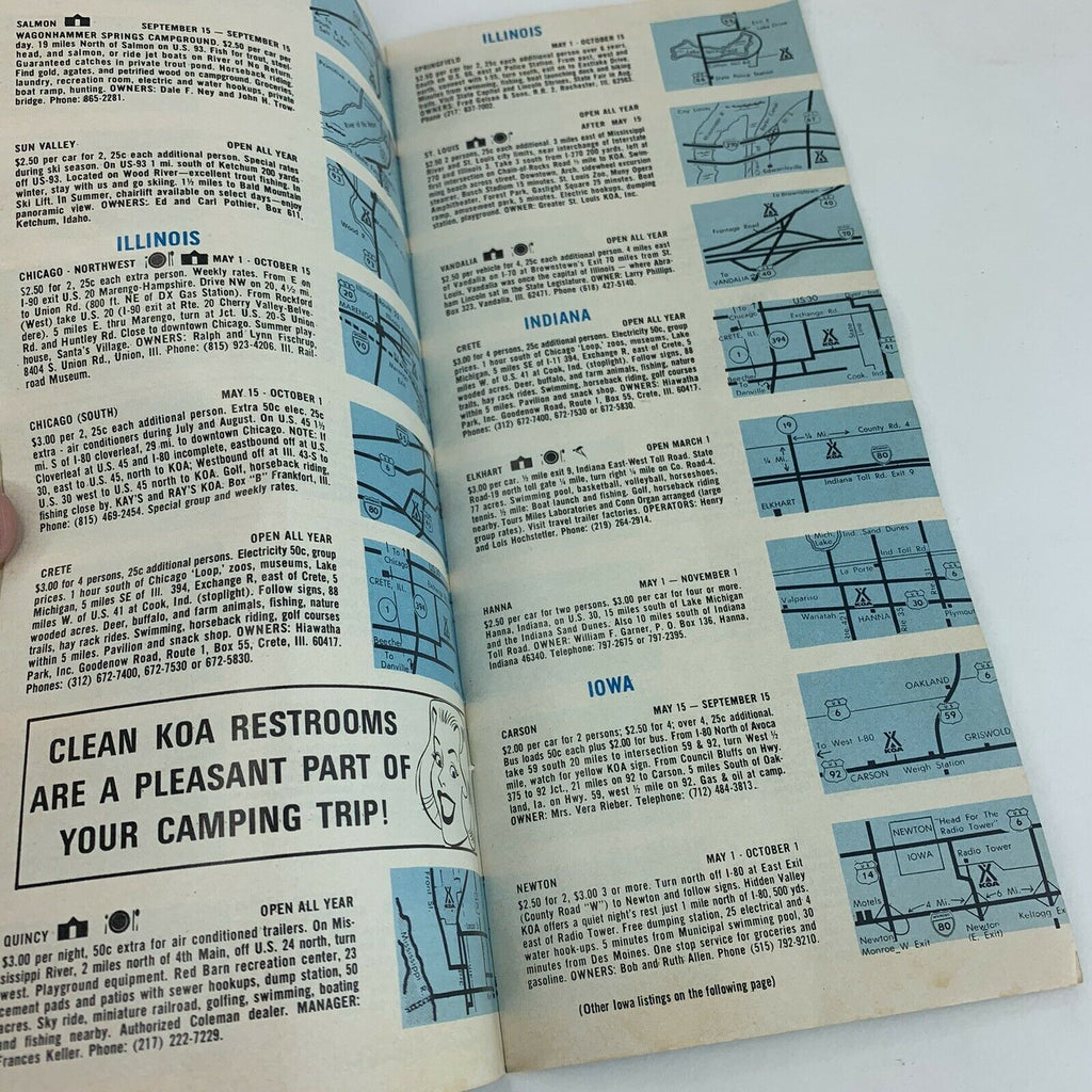 KOA Kampground DIrectory 1969 Winter Edition