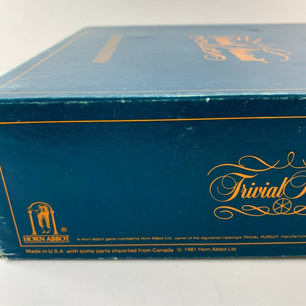 Vintage 1981Trivial Pursuit Master Game Genius Edition Trivia Board Game