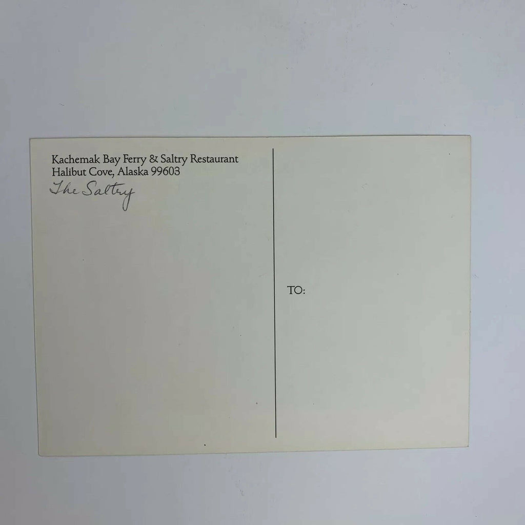 Halibut Cove Alaska The Boardwalk Kachemak Bay Ferry Postcard