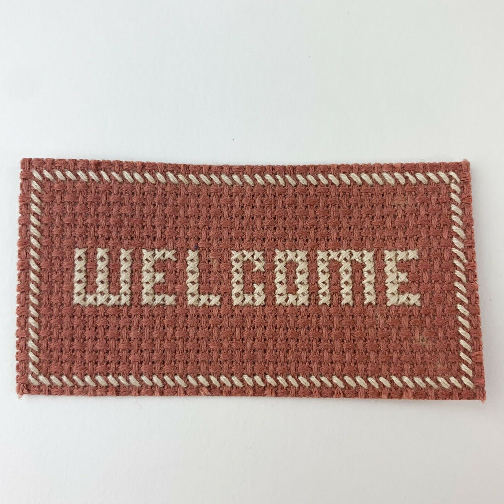 Dollhouse Miniature Welcome Door Mat