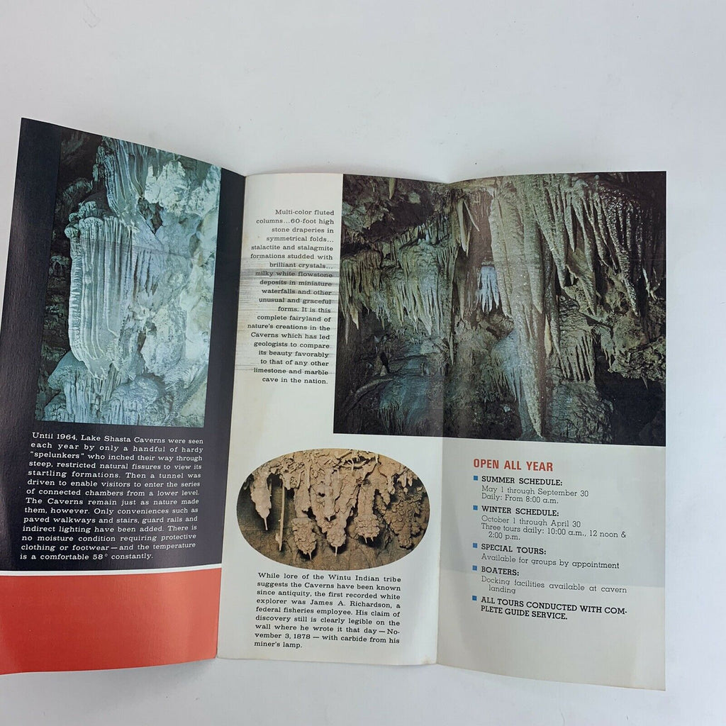 Lake Shasta Caverns Redding Souvenir Brochure California
