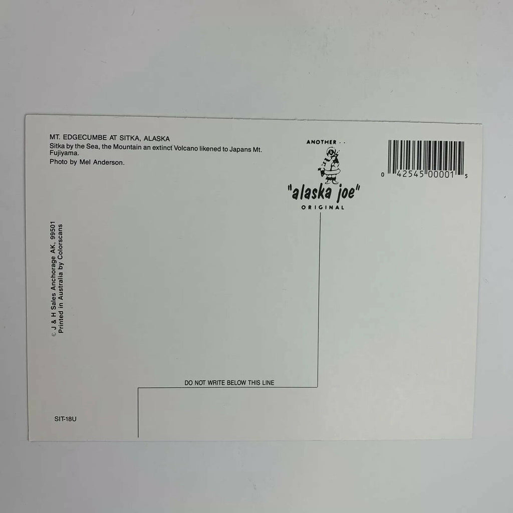 Mt. Edgecombe Sitka Alaska Moutain Japans MI Fujiyama Postcard