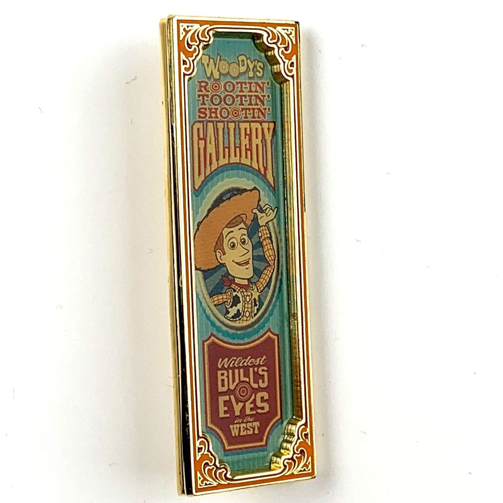 Disney Imagineering WDI Pixar Toy Story Midway Mania Banner Woody LE 300 Pin