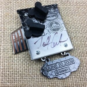 Disneyland Haunted Mansion Signed O-Pin House Dangle Hinged Door 2 Pin Set