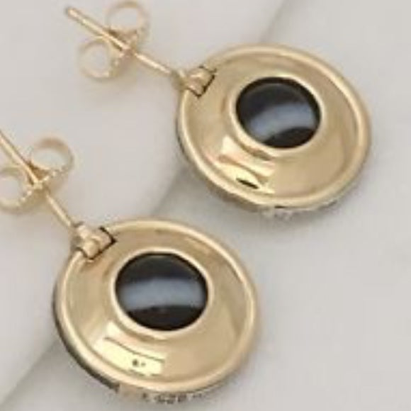 Tiffany & Co. Silver 18 K Gold Picasso Magic Reversible Earrings