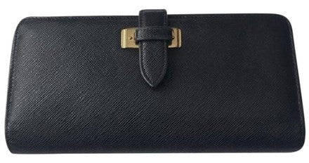 Vintage Coach Kiss Lock Coin Leather Wallet
