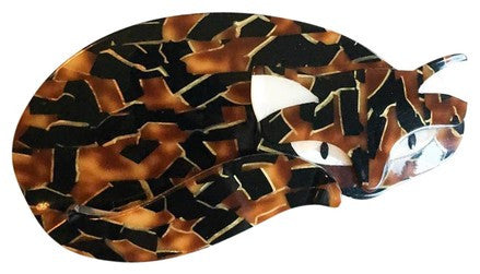 Vintage Lea Stein Gomina Cat Brooch Pin