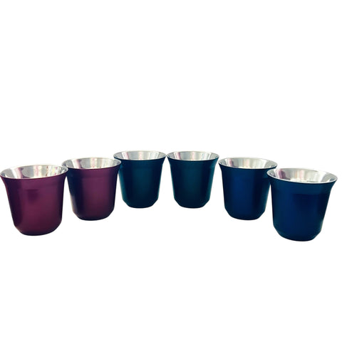 Nespresso 5.5 Designers Pixie Espresso Stainless Steel Cups