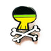Disney Sugar Skull and Crossbones Pluto Pin