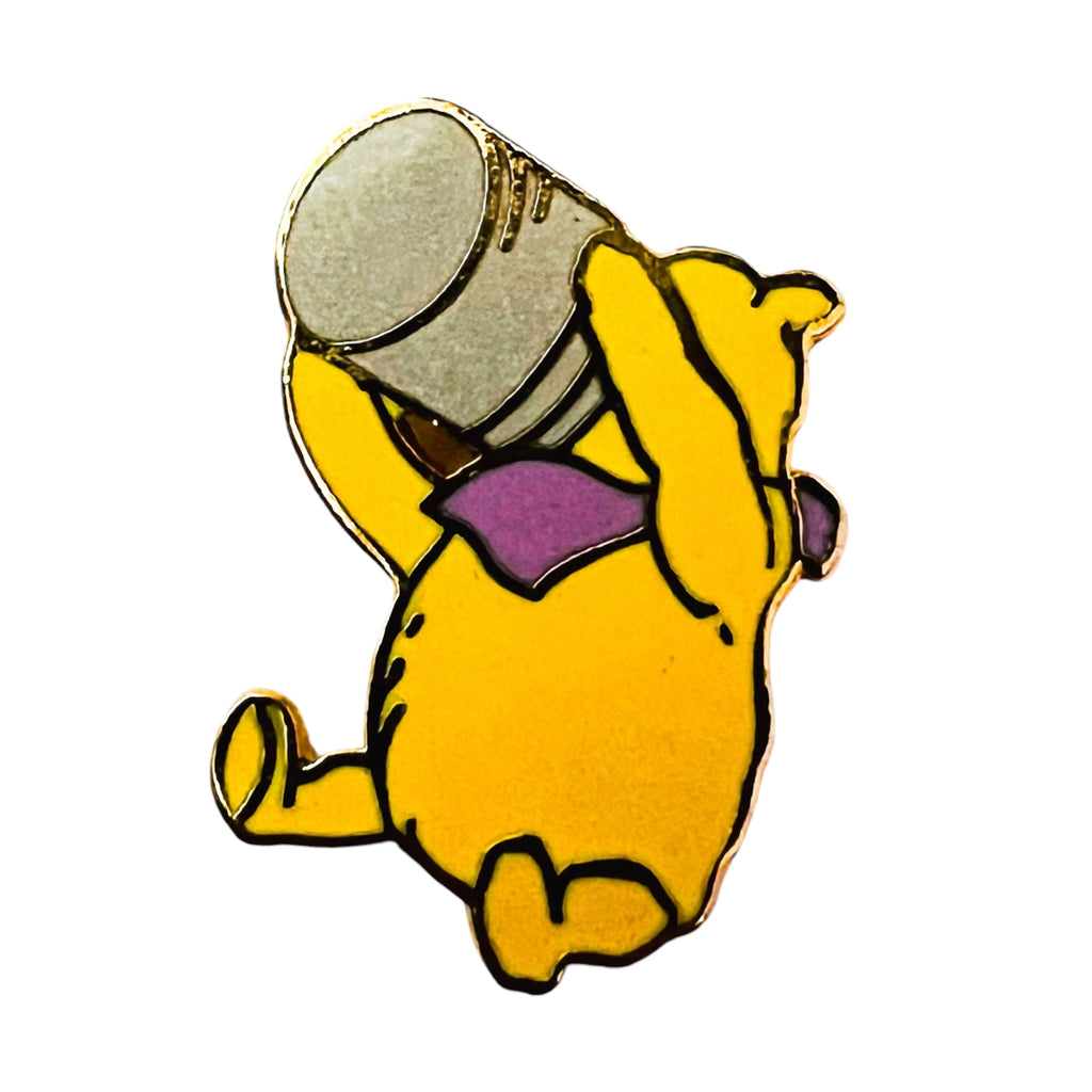 Vintage 1990 Disney Michel & Co Disney's Winnie the Pooh Three Cheers for Pooh Pin