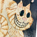 Cheshire Cat Welcome Slate Hanging Sign