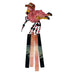 Vintage Pink Flamingo Wind Chime Wall Hanging