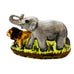 Vintage Elephant Lion Tiger Limoges France Hand Painted Trinket Box