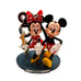 Disneyland Dated 2019 Mickey Minnie Standing Figure Christmas Ornament