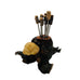 Rustic Driftwood Handmade Escargot Toothpick Holder with Shell Accent