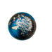 Vintage 1999 Lundberg Studios Art Glass World Signed Globe Paperweight