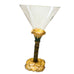 2 Saints Swarovski Crystal Enamel Jewel Flower Martini Glass