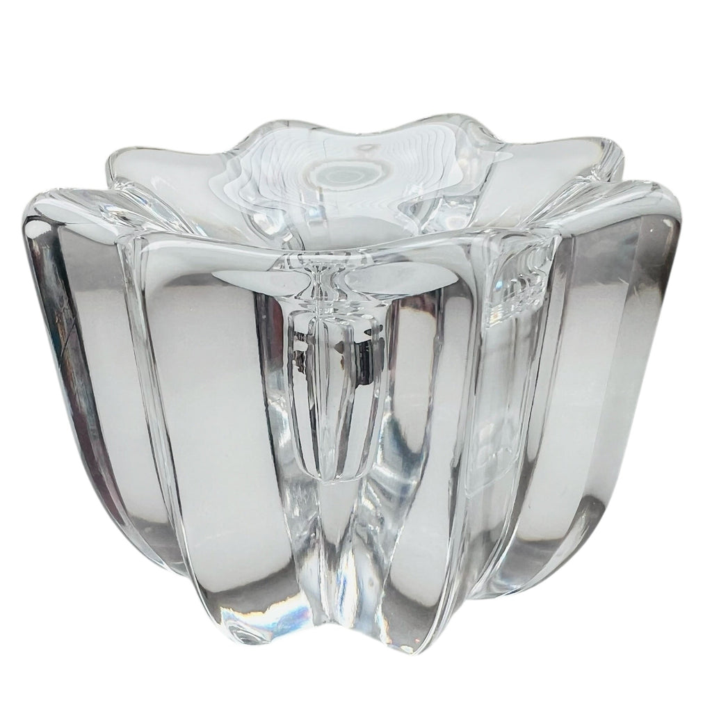 Orrefors Crystal Glass Candle Holder