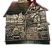 Santa Express Pewter Double Sided Barn Ornament