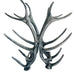 ASPEN Pewter Aluminum ANTLER STAG 6 Bottle Wine Rack