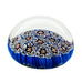 Vintage Murano Art Glass Blue Millefiori Paperweight