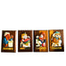Vintage Dirty Dogs Japan Wood Plaque 3D Wall Decor