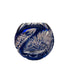 Vintage Crystal Clear Cobalt Blue Hand Cut Poland Bowl