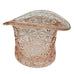 Vintage Fenton Pink Depression Glass Top Hat Glass Holder
