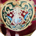Vintage Oriental Accent Large Ceramic Asian Fish Planter Bowl Pot with Stand