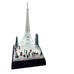 Vintage Eiffel Tower Crystal Illuminated Lighted Music Box
