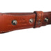 Vintage Teme Turquoise Buckle & Brown Leather Handmade Belt