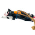 Vintage Carved Wood Scuba Diving Black White Cat Christmas Holiday Ornament
