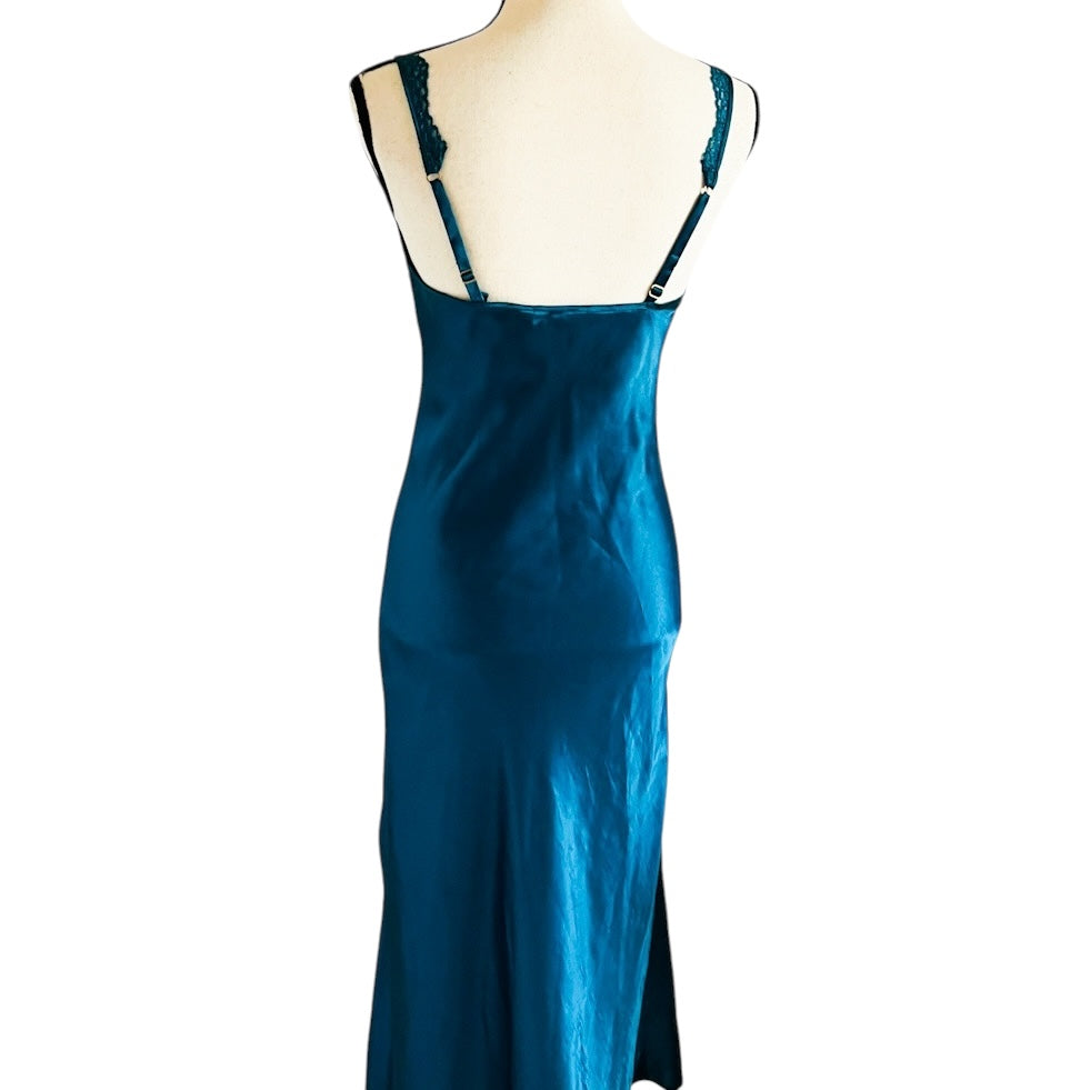 Victorias Secret Gold Label Emerald Green Long Nightgown - Victorias Secret Gold Label Emerald Green Long Nightgown -