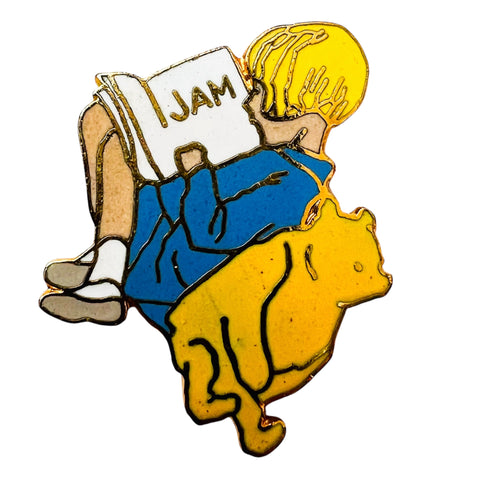 Vintage Disney 1990 Christopher Robin Winnie The Pooh Michel & Co Pin