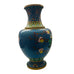 Vintage Floral Blue Cloisonné Vase