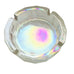Vintage MCM Opal Iridescent Glass Textured Hexagonal Ashtray