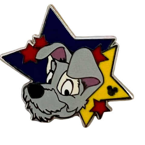 Walt Disney World Hidden Mickey - Tramp Star Characters Pin