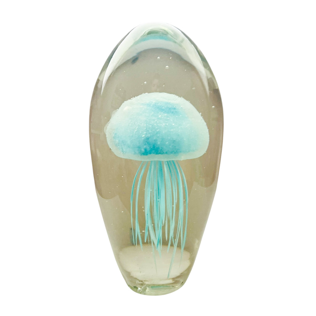 Vintage Jellyfish Art Glass Paperweight