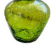 Vintage Blenko Green Crackle Glass Round Ball Stopper Decanter